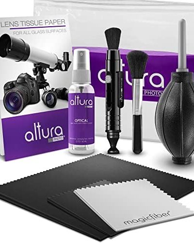 Altura Photo Professional Cleaning Kit for DSLR Cameras and Sensitive Electronics Bundle with 2oz Altura Photo Spray Lens and LCD Cleaner - Camera Accessories